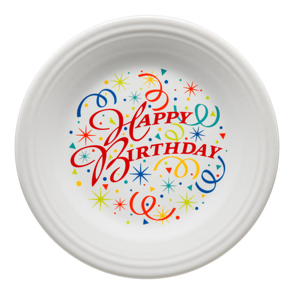 Fiesta Happy Birthday Dinner Plate & Reviews Wayfair